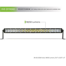 Load image into Gallery viewer, DV8 Offroad 50in Light Bar Slim 250W Spot 5W CREE LED - Black Light Bars &amp; Cubes DV8 Offroad
