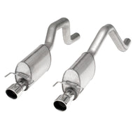 Stainless Works 2006-13 Corvette C6ZO6/ZR1 3in Axleback S-Tube Mufflers Dual 4in Rolled Edge Tips Catback Stainless Works