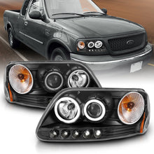 Load image into Gallery viewer, ANZO 1997-2003 Ford F-150 Projector Headlights w/ Halo Black (CCFL) Headlights ANZO
