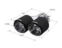 Load image into Gallery viewer, MBRP Universal Carbon Fiber Dual Tip 4in OD/2.5in Inlet Tips MBRP
