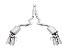 Load image into Gallery viewer, AWE Tuning 2018+ Ford Mustang GT (S550) Cat-back Exhaust - Touring Edition (Quad Chrome Silver Tips) Catback AWE Tuning   

