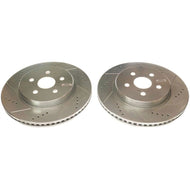 Power Stop 19-20 Toyota Corolla Front Evolution Drilled & Slotted Rotors - Pair Brake Rotors - Slot & Drilled PowerStop   