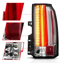 Load image into Gallery viewer, ANZO 2015-2017 GMC Yukon/Yukon XL LED Taillights Chrome Tail Lights ANZO
