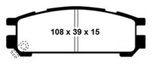 Load image into Gallery viewer, EBC 93-96 Subaru Impreza 1.8 Yellowstuff Rear Brake Pads Brake Pads - Performance EBC   
