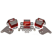 Load image into Gallery viewer, Energy Suspension 69-71 Camaro / 70-73 Monte Carlo Red Motor and Transmision Mounts; Chrome Finish Bushing Kits Energy Suspension
