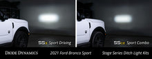 Load image into Gallery viewer, Diode Dynamics 2021 Ford Bronco Sport SS3 LED Ditch Light Kit - Pro White Combo Light Accessories and Wiring Diode Dynamics   
