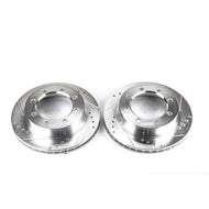 Power Stop 95-99 Ford F-250 Front Evolution Drilled & Slotted Rotors - Pair | AR8553XPR