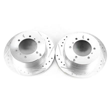 Load image into Gallery viewer, Power Stop 92-00 Mitsubishi Montero Rear Evolution Drilled &amp; Slotted Rotors - Pair Brake Rotors - Slot &amp; Drilled PowerStop   
