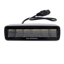 Load image into Gallery viewer, Go Rhino Xplor Blackout Series Sixline LED Flood Light Kit (Surface/Threaded Stud Mnt) - Blk (Pair) Light Bars &amp; Cubes Go Rhino   

