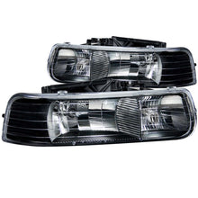 Load image into Gallery viewer, ANZO 1999-2002 Chevrolet Silverado 1500 Crystal Headlights Black Headlights ANZO
