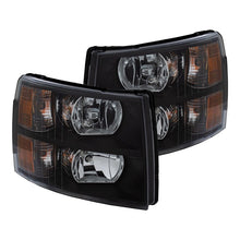 Load image into Gallery viewer, ANZO 2007-2013 Chevrolet Silverado Crystal Headlights Black Headlights ANZO
