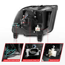 Load image into Gallery viewer, ANZO 05-09 Ford Mustang (w/Factory Halogen HL Only) Projector Headlights w/Light Bar Chrome Housing Headlights ANZO
