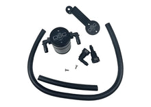 Load image into Gallery viewer, J&amp;L 05-10 Ford Mustang GT/Bullitt/Saleen Passenger Side Oil Separator 3.0 - Black Anodized Oil Separators J&amp;L
