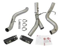 Load image into Gallery viewer, aFe ATLAS 4in DPF-Back Alum Steel Exhaust System w/Dual Exit Black Tip 2017 GM Duramax 6.6L (td) DPF Back aFe

