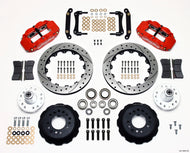 Wilwood Narrow Superlite 6R Front Hub Kit 12.88in Drill Red 70-78 Camaro (*Line Kit Needed*) Big Brake Kits Wilwood