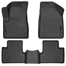 Load image into Gallery viewer, Husky Liners 14 Jeep Cherokee WeatherBeater Black Front and Second Seat Floor Liners Floor Mats - Rubber Husky Liners
