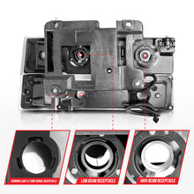 Load image into Gallery viewer, ANZO 88-98 Chevrolet C1500 Crystal Headlights w/ Light Bar Black Housing w/ Signal Side Markers 8Pcs Headlights ANZO
