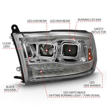 Load image into Gallery viewer, ANZO 2009-2018 Dodge Ram 1500 Projector H.L. Switchback Black Amber Headlights ANZO
