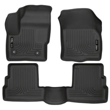 Load image into Gallery viewer, Husky Liners 2015 Lincoln MKC WeatherBeater Black Front &amp; Second Seat Floor Liner Floor Mats - Rubber Husky Liners
