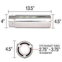 Load image into Gallery viewer, Spectre Exhaust Tip 4-1/2in. OD / Pencil Tips Spectre
