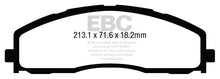Load image into Gallery viewer, EBC 13+ Ford F250 (inc Super Duty) 6.2 (2WD) Extra Duty Front Brake Pads Brake Pads - Performance EBC   
