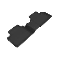 3D MAXpider 21-22 Hyundai Elantra Gas Kagu 2nd Row Floormat - Black (3Pcs) Floor Mats - Rubber 3D MAXpider   