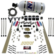 Load image into Gallery viewer, Nitrous Express 8 Cyl Dry Direct Port Dual Stage 4 Solenoids Nitrous Kit (200-600HP) w/10lb Bottle Nitrous Systems Nitrous Express
