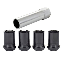 Load image into Gallery viewer, McGard Wheel Lock Nut Set - 4pk. (Tuner / Cone Seat) M12X1.5 / 13/16 Hex / 1.24in. Length - Black Lug Nuts McGard
