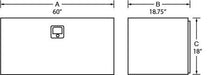 Load image into Gallery viewer, Tradesman Aluminum Underbody Truck Tool Box (60in.) - Brite Truck Boxes &amp; Storage Tradesman
