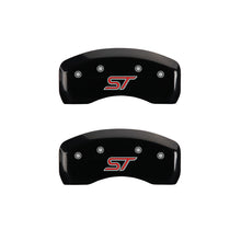 Load image into Gallery viewer, MGP 4 Caliper Covers Engraved Front &amp; Rear ST Black finish silver ch Caliper Covers MGP
