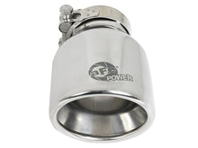 Load image into Gallery viewer, aFe MACH Force-Xp 304 SS Clamp-On Exhaust Tip 2.5in. Inlet / 4in. Outlet / 6in. L - Polished Tips aFe
