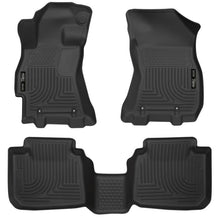 Load image into Gallery viewer, Husky Liners 2015 Subaru Legacy/Outback Weatherbeater Black Front &amp; 2nd Seat Floor Liners Floor Mats - Rubber Husky Liners
