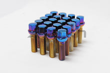 Load image into Gallery viewer, Wheel Mate Mevius Lug Bolt Set of 20 - Blue Neon 12x1.50 40mm Ball 14mm RAD Lug Nuts Wheel Mate
