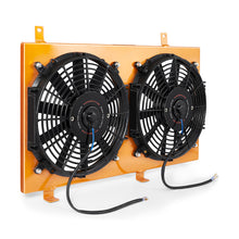 Load image into Gallery viewer, Mishimoto 04-08 Mazda RX8 Aluminum Fan Shroud Gold Fans &amp; Shrouds Mishimoto
