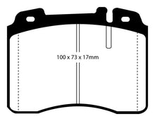 Load image into Gallery viewer, EBC 92-96 Ferrari 512TR 5.0 Redstuff Front Brake Pads Brake Pads - Performance EBC

