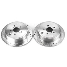 Load image into Gallery viewer, Power Stop 13-16 Subaru BRZ Rear Evolution Drilled &amp; Slotted Rotors - Pair Brake Rotors - Slot &amp; Drilled PowerStop   
