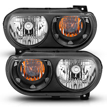 Load image into Gallery viewer, ANZO 2008-2014 Dodge Challenger Crystal Headlights Black Headlights ANZO
