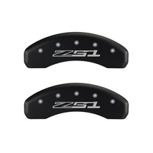 Load image into Gallery viewer, MGP 4 Caliper Covers Engraved Front Corvette C7 Engraved Rear Z51/2015 Red finish silver ch Caliper Covers MGP
