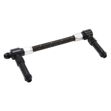 Load image into Gallery viewer, Russell Performance -8 AN to -8 AN ProClassic Demon Carb Dual Inlet Carb Kit (Black/Silver) Carburetor Fuel Inlet Kits Russell
