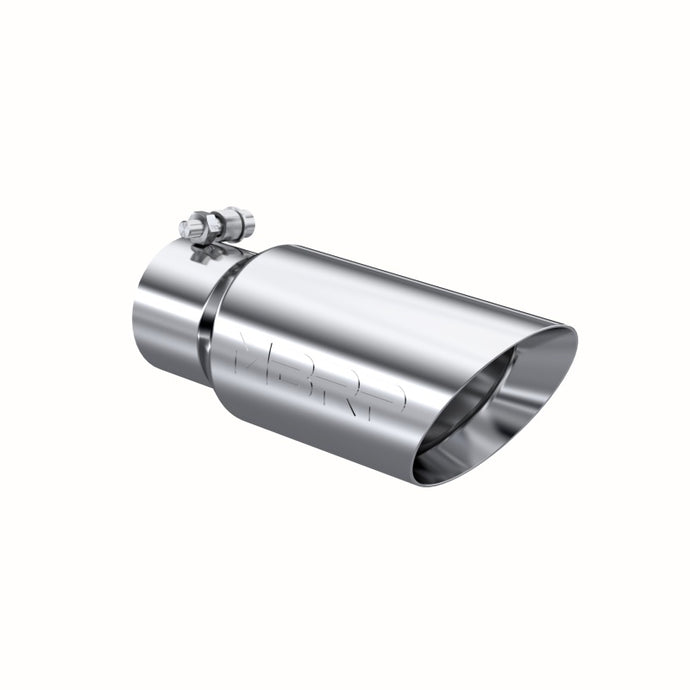 MBRP Universal Tip 4in OD 3in Inlet 10in Length Dual Wall Angled End T304 Steel Tubing MBRP   