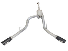 Load image into Gallery viewer, aFe MACHForce XP Exhaust 3in SS Dual Side Exit CB w/ Black Tips 2015 Ford F150 5.0L V8 CC/SB EC/LB Catback aFe
