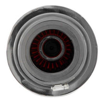 Load image into Gallery viewer, K&amp;N Universal Air Filter Chrome Round Tapered Red - 4in Flange ID x 1.125in Flange Length x 9.5in H Air Filters - Universal Fit K&amp;N Engineering   
