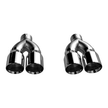 Load image into Gallery viewer, QTP 15-18 Dodge Challenger 5.7L 304SS Screamer Exhaust 3in Quad Tip Adapter Tips QTP
