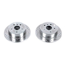 Load image into Gallery viewer, Power Stop 13-18 Lexus ES300h Rear Evolution Drilled &amp; Slotted Rotors - Pair Brake Rotors - Slot &amp; Drilled PowerStop   
