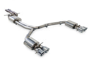 AWE Tuning Audi C7.5 A6 3.0T Touring Edition Exhaust - Quad Outlet Chrome Silver Tips Catback AWE Tuning   