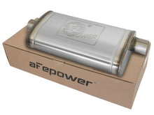 Load image into Gallery viewer, aFe MACHForce XP SS Muffler 3in Center Inlet / 3in Offset Outlet 22in L x 11n W x 6in H Body Muffler aFe
