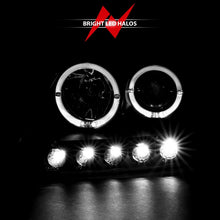 Load image into Gallery viewer, ANZO 1997.5-2003 Ford F-150 Projector Headlights w/ Halo and LED Black 1pc Headlights ANZO
