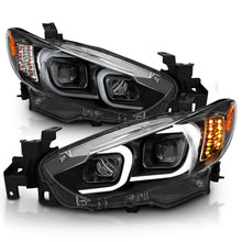 Load image into Gallery viewer, ANZO 2014-2015 Mazda 6 Projector Headlights w/ Plank Style Design Black Headlights ANZO

