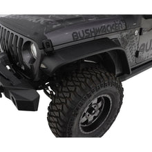 Load image into Gallery viewer, Bushwacker18-22 Jeep Wrangler JL 2/4 Door Front Flat Style Flares 2pc - Black Fender Flares Bushwacker
