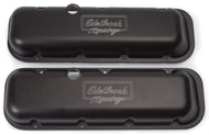 Edelbrock Valve Cover Victor Series Chevrolet 1965 and Later 396-502 V8 Low Black | 41813